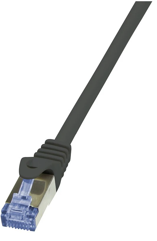 LogiLink Patchkabel, Kat. 6A, S/FTP, 1,0 m, schwarz (EAN: 4052792020281)