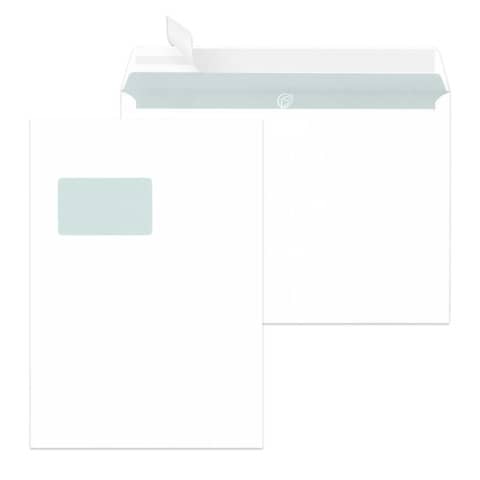 MAILmedia Versandtasche C4 haftklebend, mit Fenster, weiß (EAN: 4003928286903)