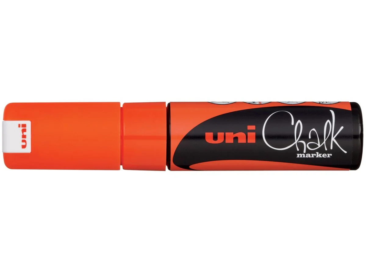 uni-ball Kreidemarker Chalk marker PWE8K, neon-orange (EAN: 4902778140116)