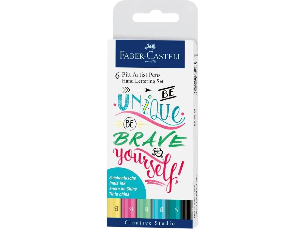 FABER-CASTELL Tuschestift PITT artist pen, 6er Etui (EAN: 4005402671168)