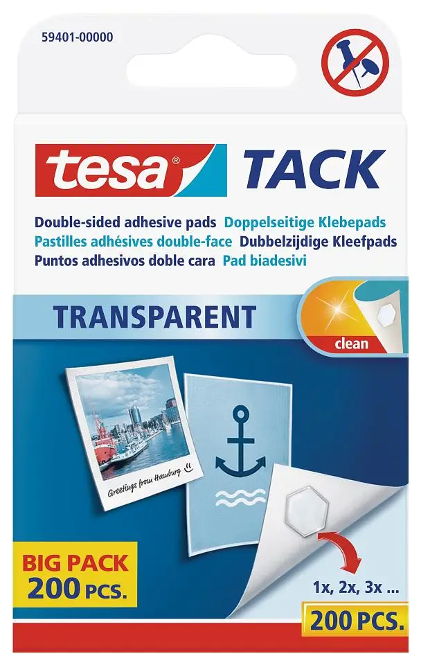 tesa TACK Klebepads Big Pack, transparent (EAN: 4042448042750)