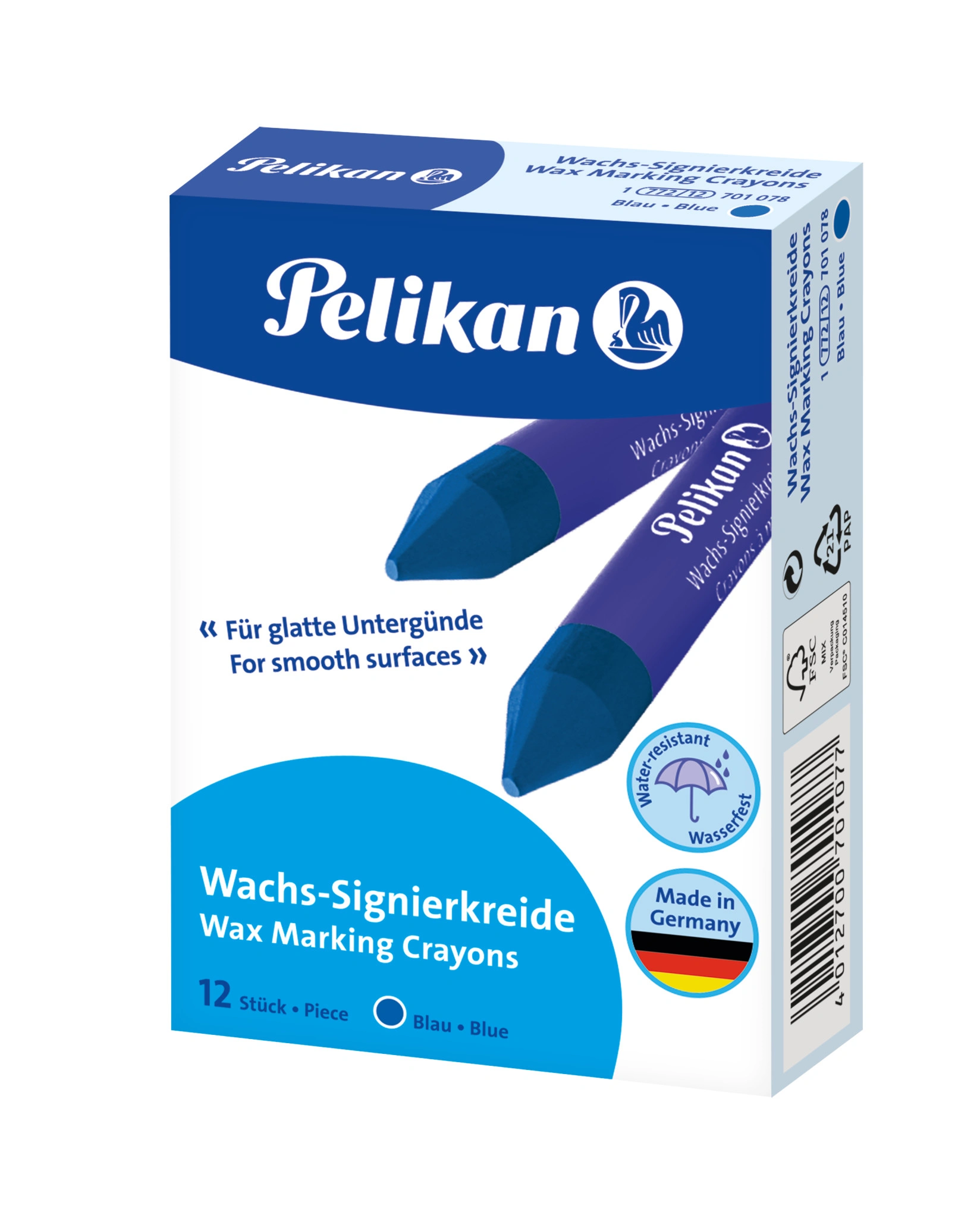 Pelikan Wachs-Signierkreide 772, blau, Durchmesser: 11 mm (EAN: 4012700701077)