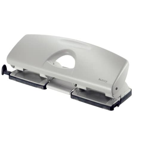 LEITZ Doppellocher, Stanzleistung: 16 Blatt, grau (EAN: 4002432310432)