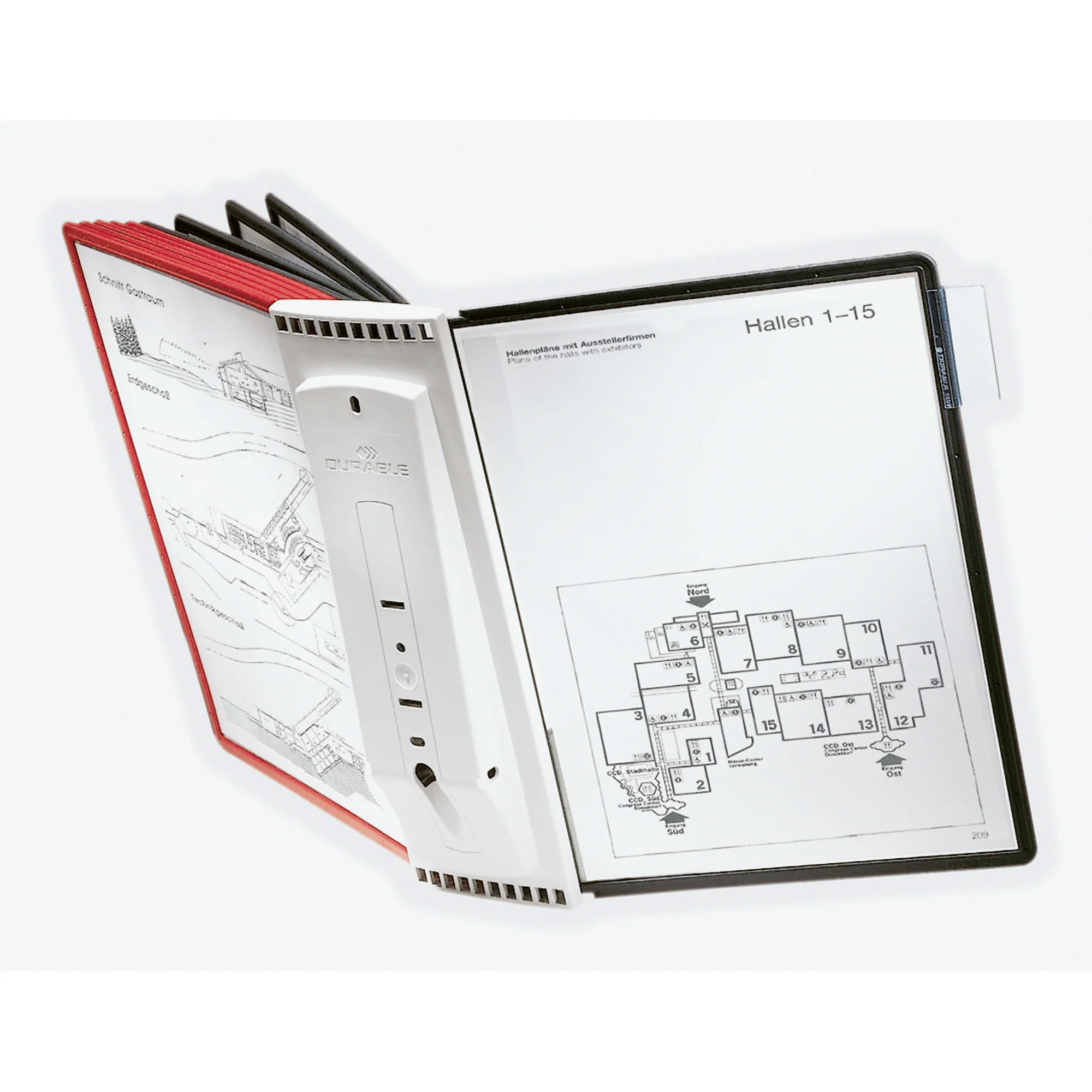 DURABLE Display-System SHERPA wall 10, Komplett-Set (EAN: 4005546501291)