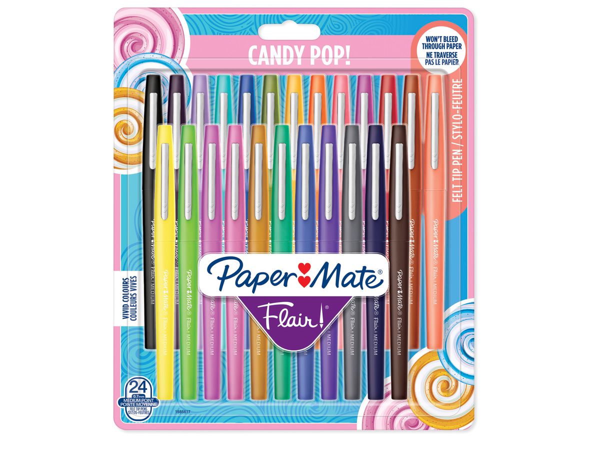 Paper:Mate Faserschreiber Flair "Candy Pop", 24er Etui (EAN: 3501179856179)