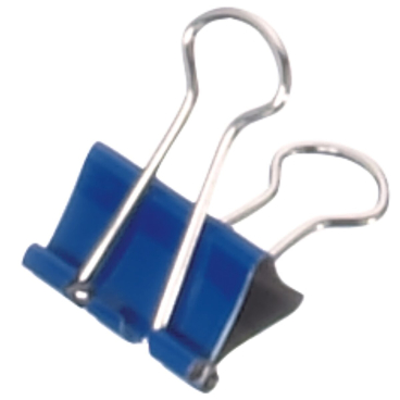 MAUL mauly Foldback-Klammer, blau, (B)19 mm (EAN: 4002390008655)