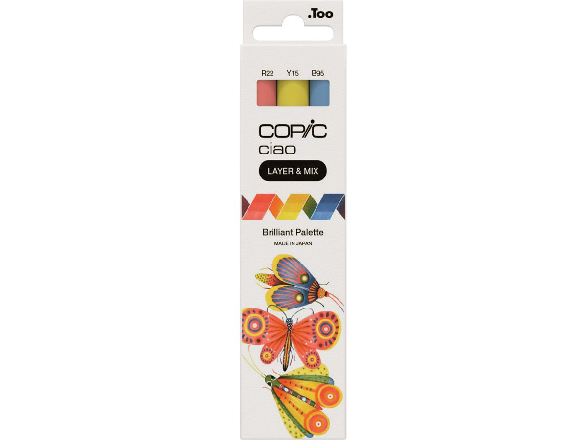 COPIC Marker ciao, 3er Set "Brilliant Palette" (EAN: 4013695266749)