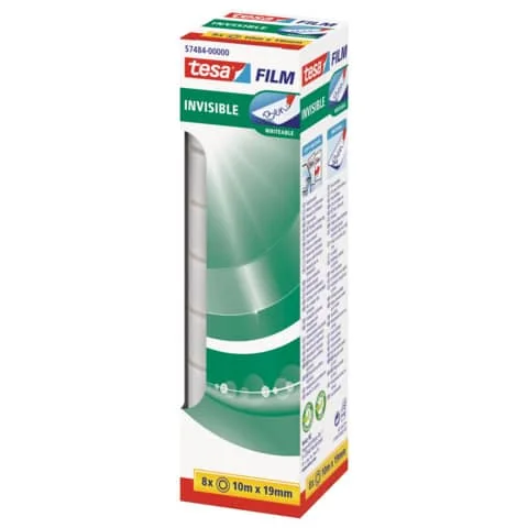 tesa Film, matt-unsichtbar, 19 mm x 10 m, 8er Pack (EAN: 4063565135125)