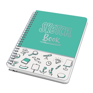 sigel Spiral-Notizbuch Jolie "SKETCH Book", DIN A5, mint (EAN: 4004360781186)
