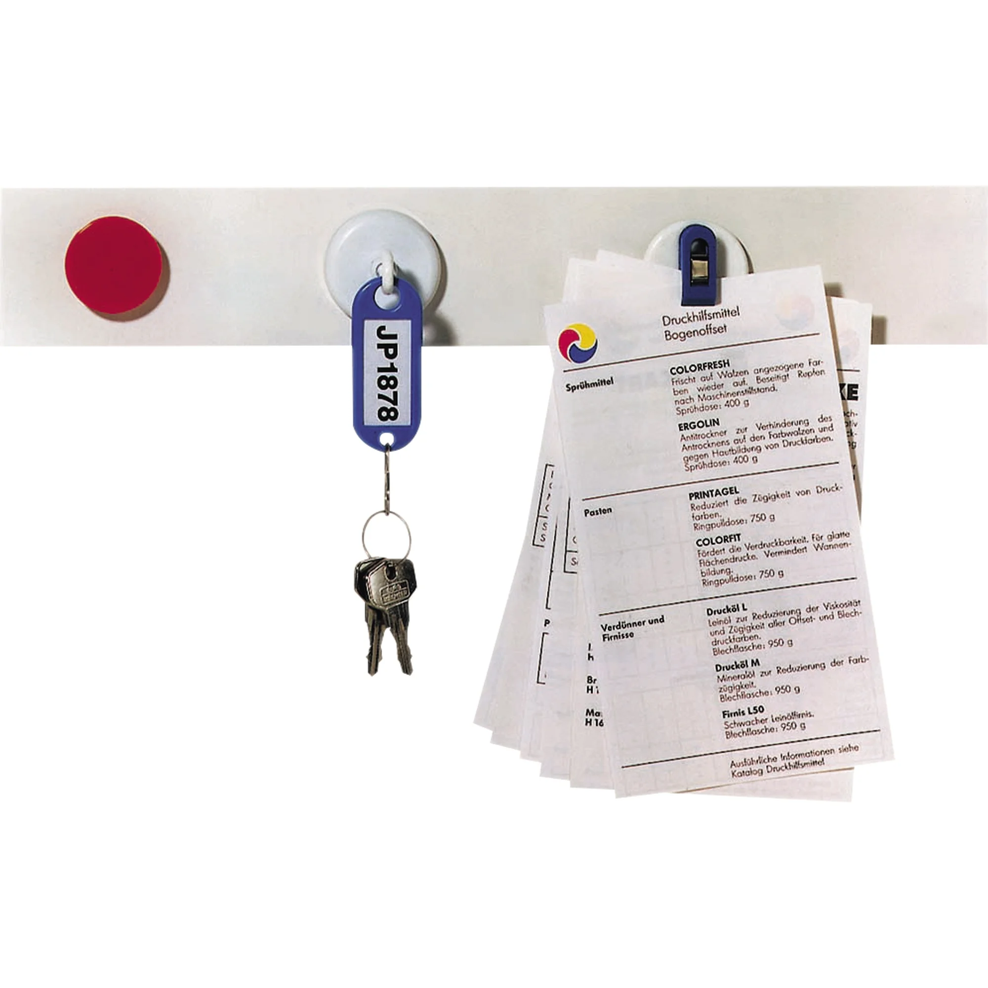 FRANKEN Magnetleiste, (B)50 mm x (L)1.000 mm, weiß (EAN: 4016946055635)