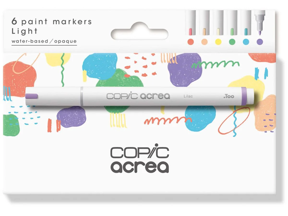 COPIC Marker acrea "Light", 6er Set (EAN: 4511338064672)