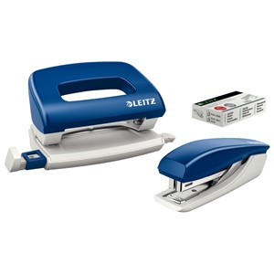 LEITZ Heftgerät- & Locher-Set, blau (EAN: 4002432369928)