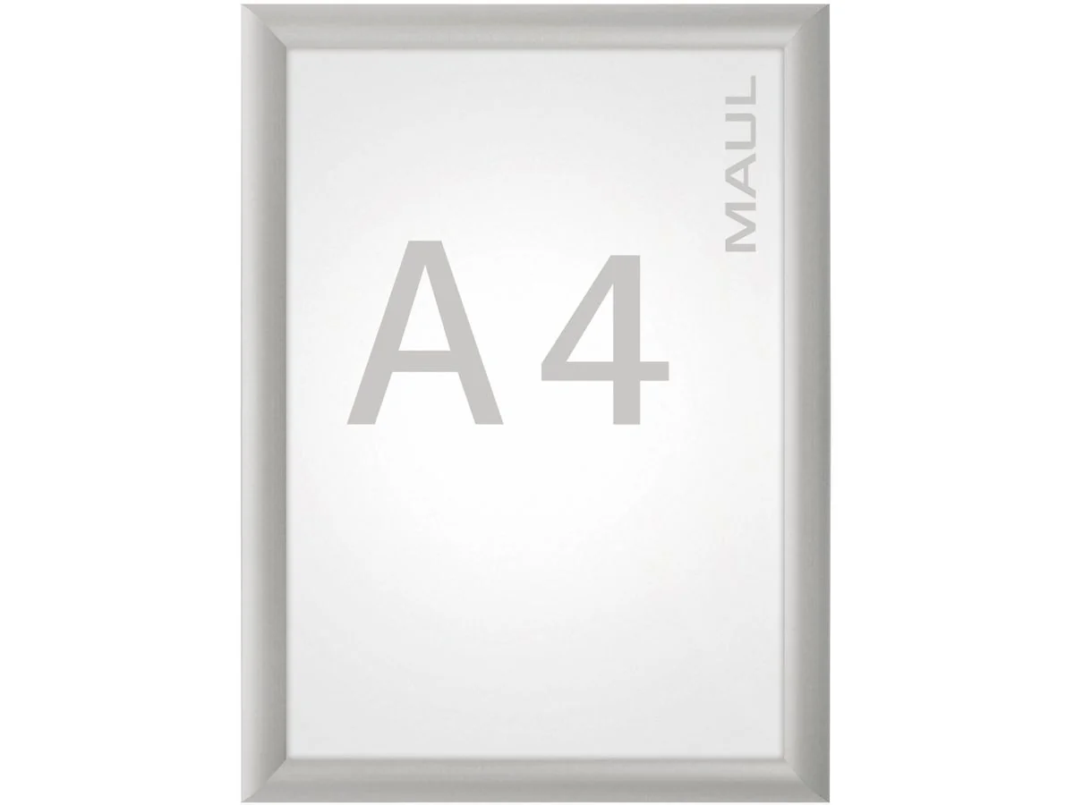 MAUL Plakatrahmen standard, DIN A4 - 190 x 277 mm, silber (EAN: 4002390049474)