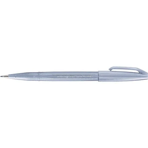 PentelArts Faserschreiber Brush Sign Pen SES15, blaugrau (EAN: 4902506365095)