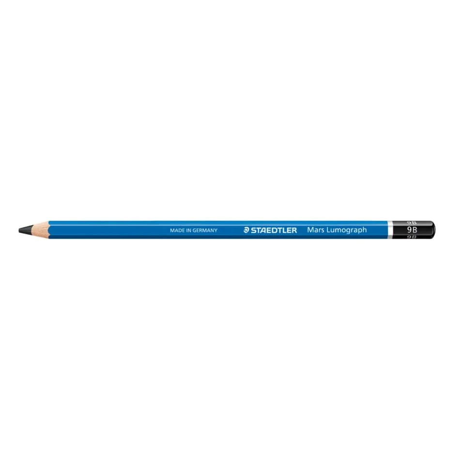 STAEDTLER Bleistift Mars Lumograph, Härtegrad: 9B, blau (EAN: 4007817184813)