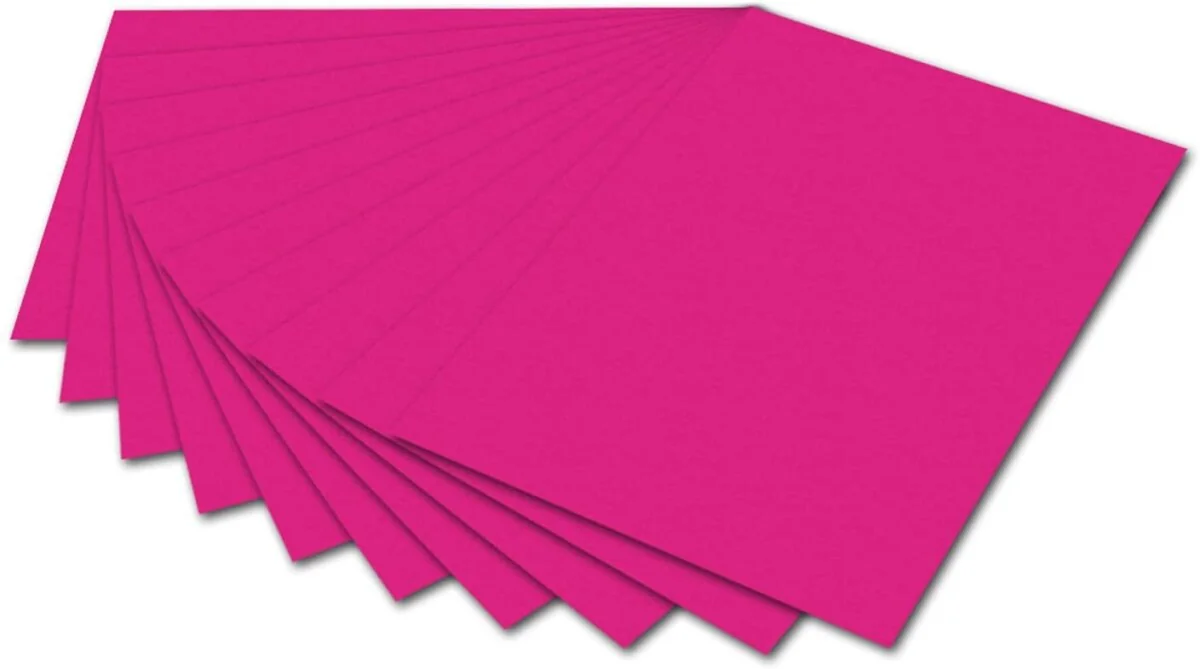 folia Fotokarton, (B)500 x (H)700 mm, 300 g/qm, pink (EAN: 4001868061239)