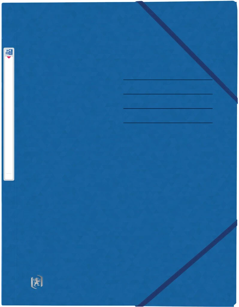 Oxford Eckspannermappe Top File+, DIN A4, blau (EAN: 3045050410321)