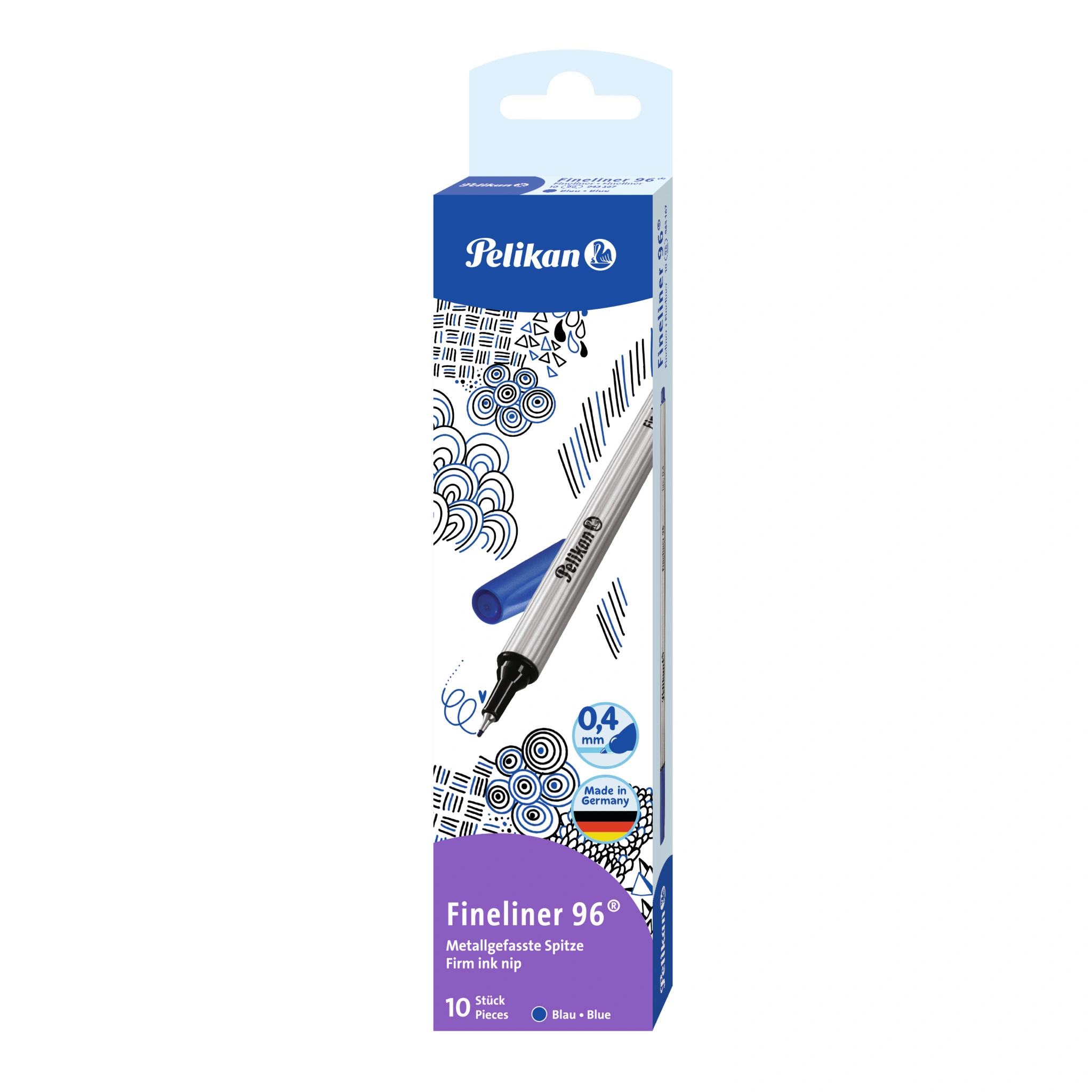 Pelikan Fineliner 96, Strichstärke: 0,4 mm, blau (EAN: 4012700943163)