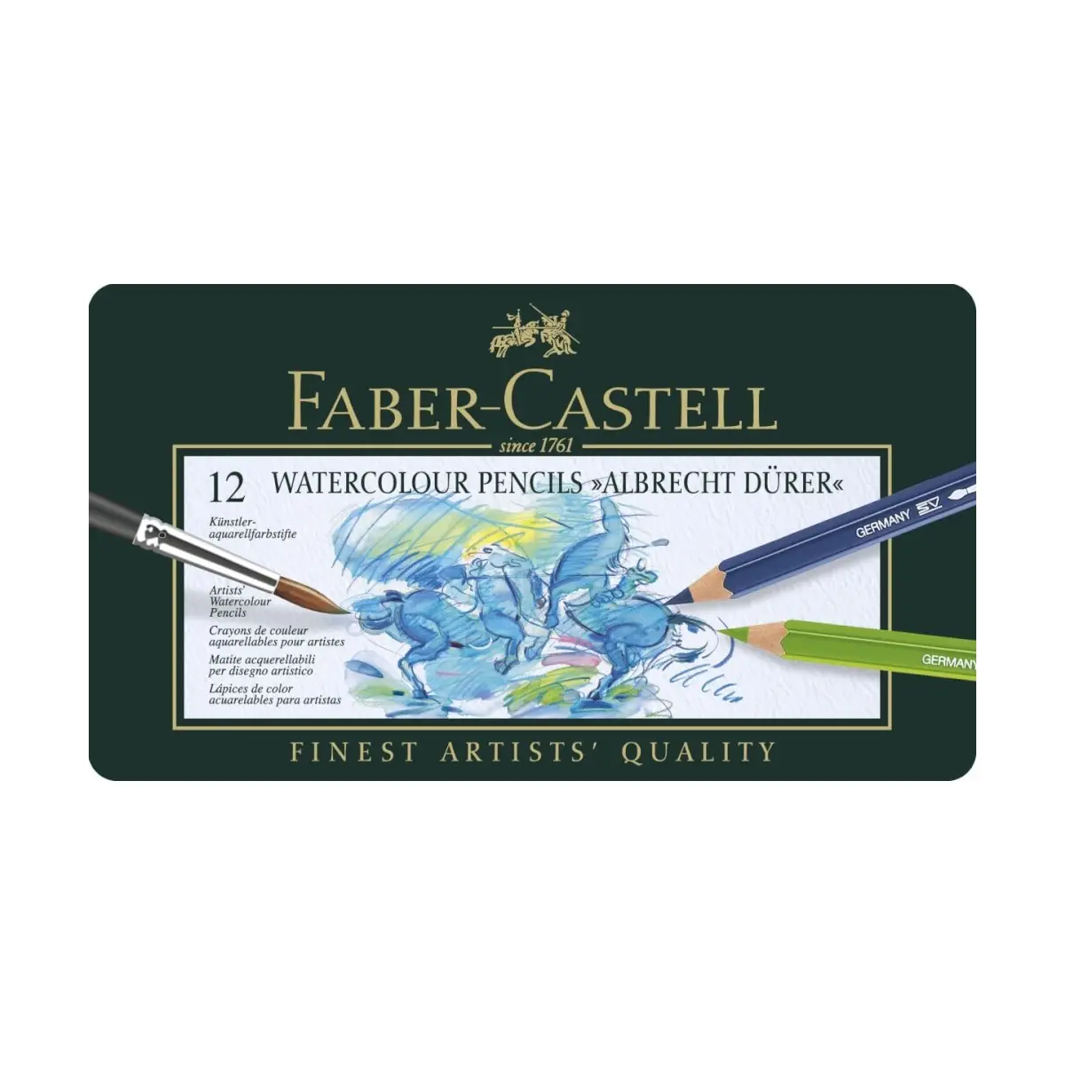 FABER-CASTELL Aquarellstifte ALBRECHT DÜRER, 12er Metalletui (EAN: 4005401175124)