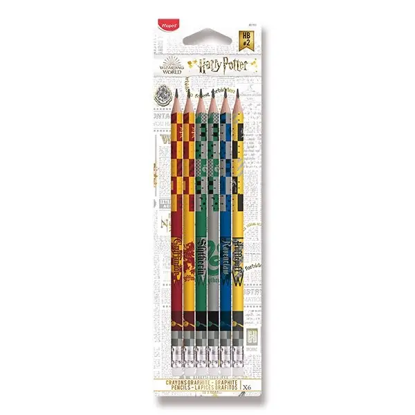 Maped Bleistift HARRY POTTER, mit Radierer, 6er Blister (EAN: 3154148517016)