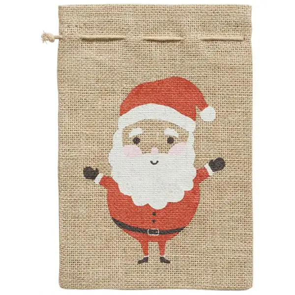 folia Jutesack "Weihnachtsmann", (B)250 x (H)350 mm, natur (EAN: 4001868004809)