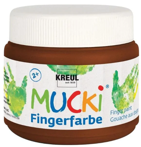 KREUL Fingerfarbe "MUCKI", braun, 150 ml (EAN: 4000798031114)
