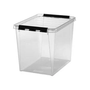 smartstore Aufbewahrungsbox CLASSIC 25 L, Clips: schwarz, transparent (EAN: 7332462013292)