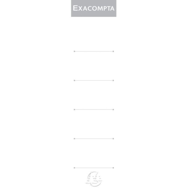 EXACOMPTA Ordnerrücken-Etiketten, 28 x 185 mm, weiß (EAN: 3130630005353)