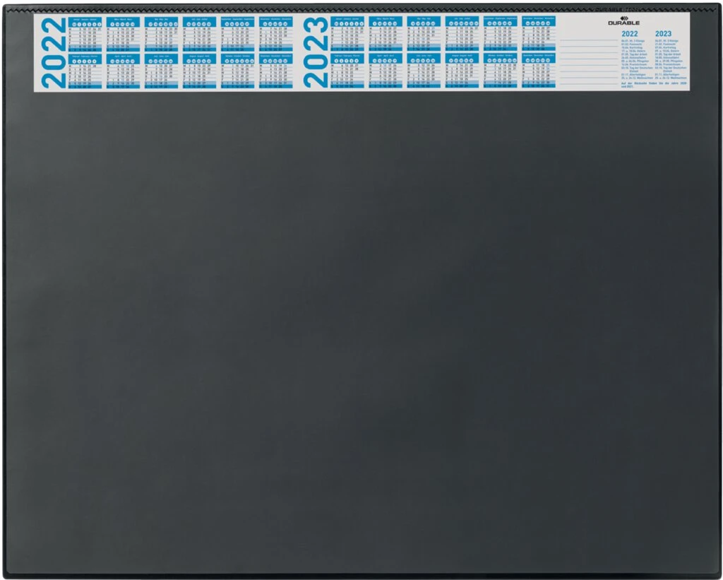 DURABLE Schreibunterlage mit Jahreskalender, schwarz (EAN: 4005546713212)