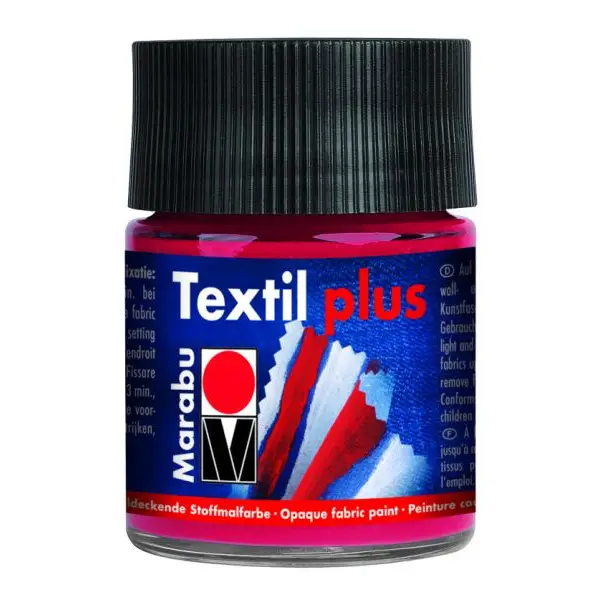 Marabu Stoffmalfarbe Textil plus, 50 ml, karminrot 032 (EAN: 4007751055651)