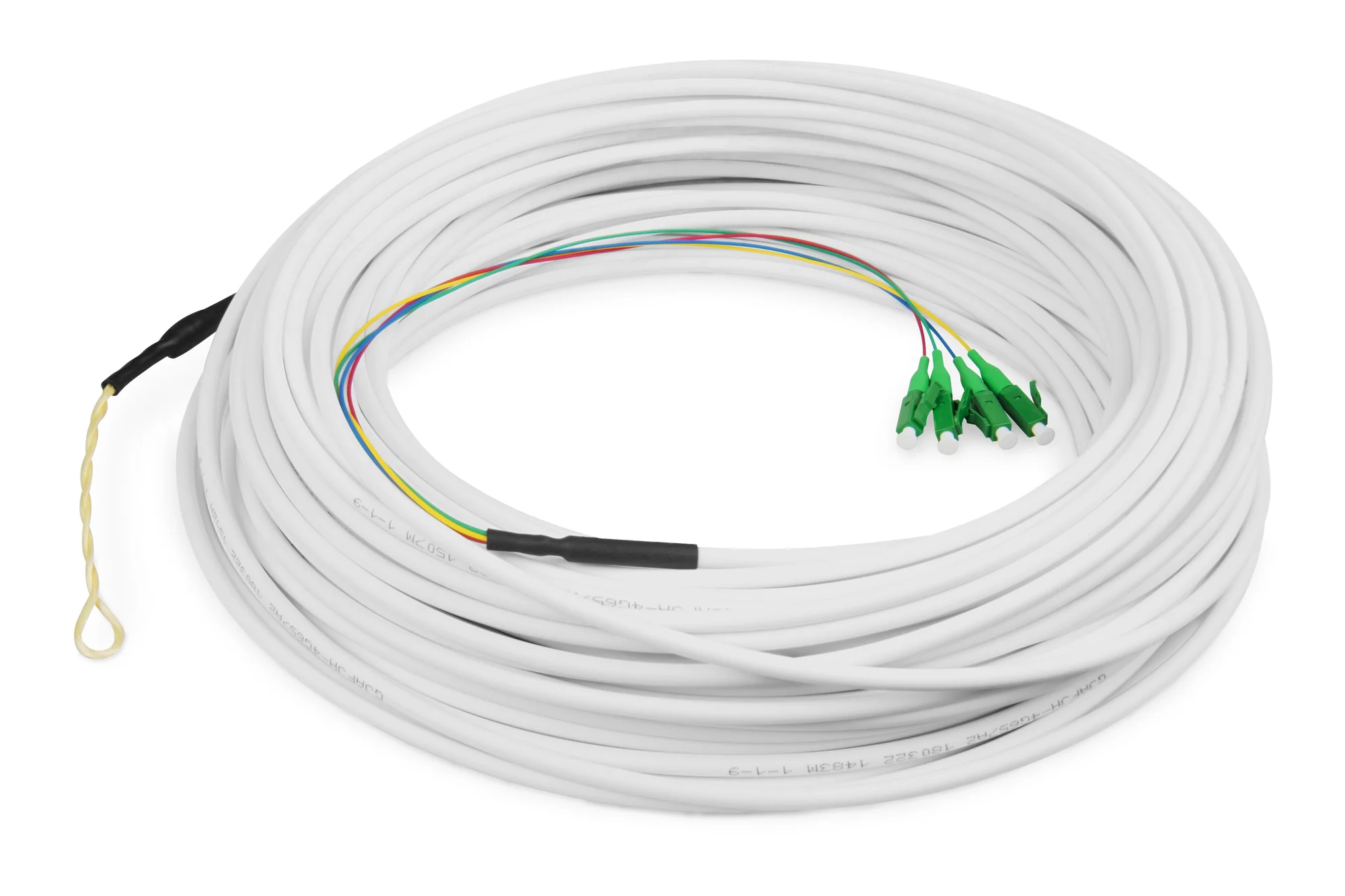 DIGITUS FTTH Drop Kabel, Singlemode, 4 Fasern, 4 LC/APC, 50m (EAN: 4016032494669)