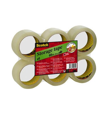 3M Scotch Verpackungsklebeband LOW NOISE, 50 mm x 66 m (EAN: 8021684153907)