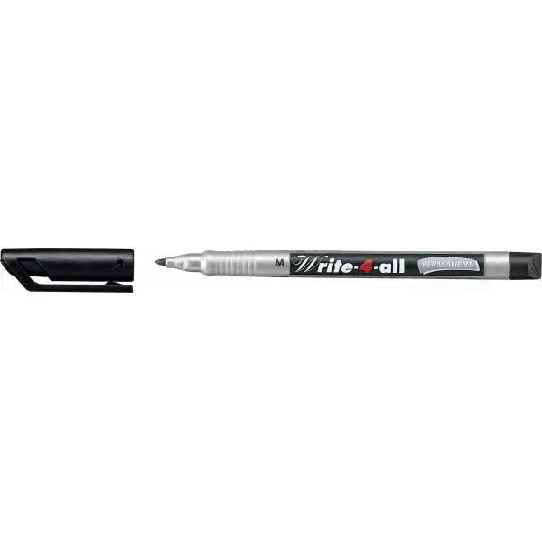 STABILO Permanent-Marker Write-4-all, M, schwarz (EAN: 4006381328555)