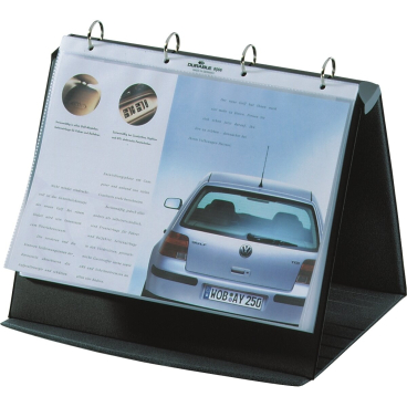 DURABLE Tisch-Flipchart, A4 quer, schwarz, inkl. 10 Hüllen (EAN: 4005546810775)