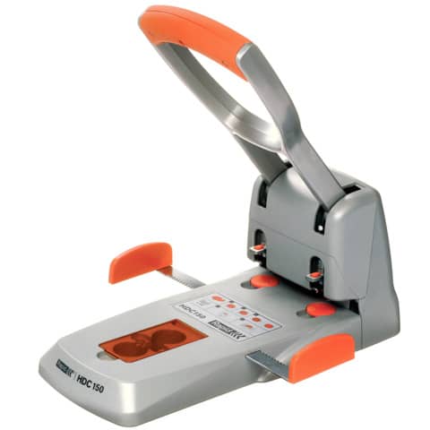Rapid Registraturlocher Supreme HDC150/2, silber/orange (EAN: 7313460006004)