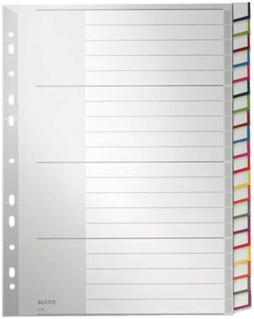 LEITZ Kunststoff-Register, blanko, A4 Überbreite, 20-teilig (EAN: 4002432301799)