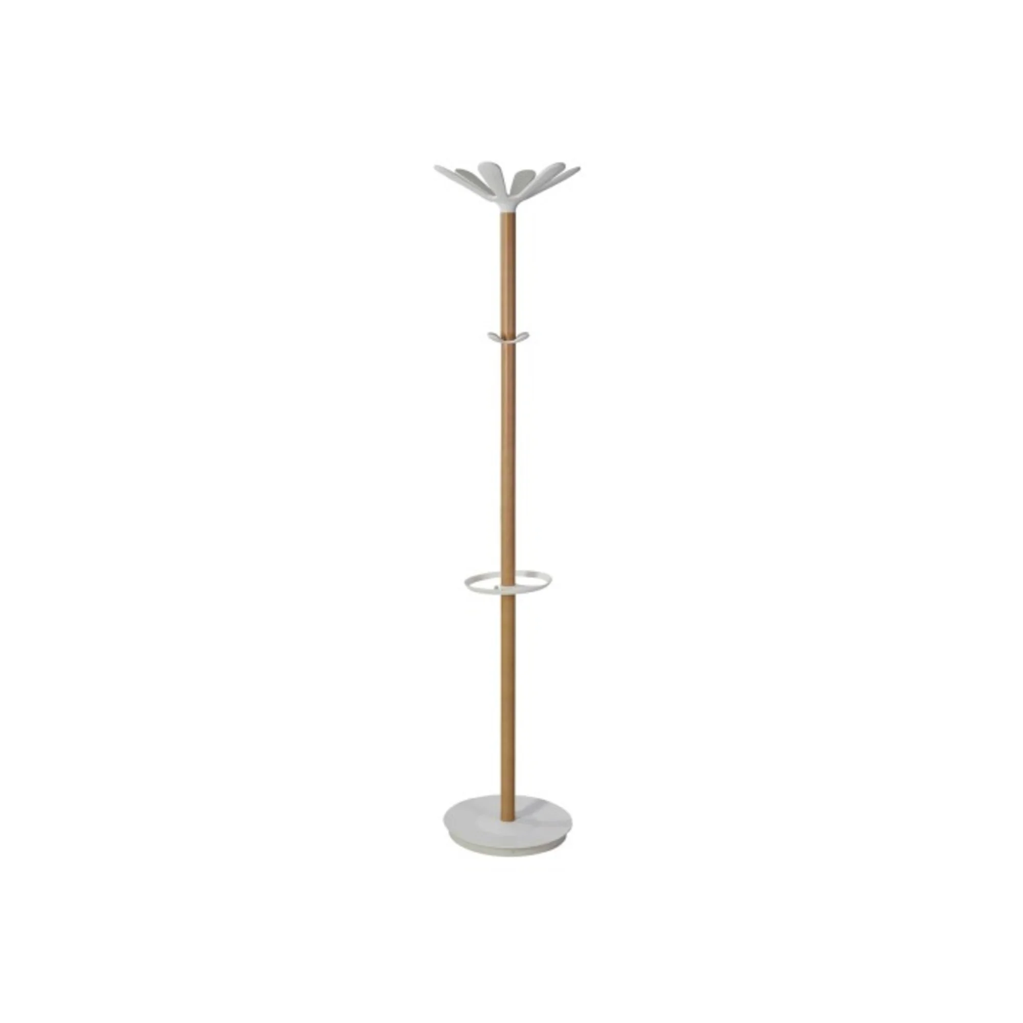 ALBA Garderobenständer "NAHOW", Höhe: 1.750 mm, Buche / weiß (EAN: 3129710017126)