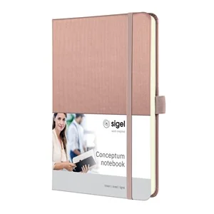 sigel Notizbuch Conceptum, DIN A5, liniert, rose, rose-metallic (EAN: 4004360779091)