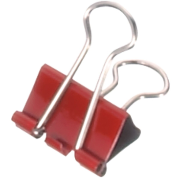 MAUL mauly Foldback-Klammer, rot, (B)19 mm, Inhalt: 12 Stück (EAN: 4002390008617)