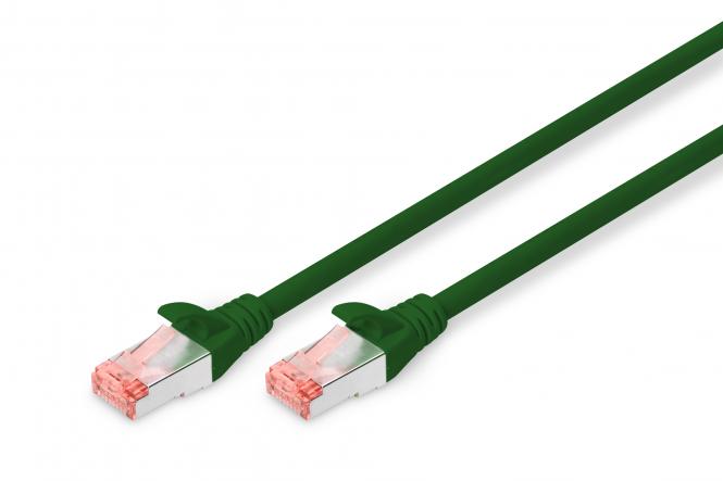 DIGITUS Patchkabel, Kat. 6, S/FTP, 1,0 m, grün (EAN: 4016032321651)