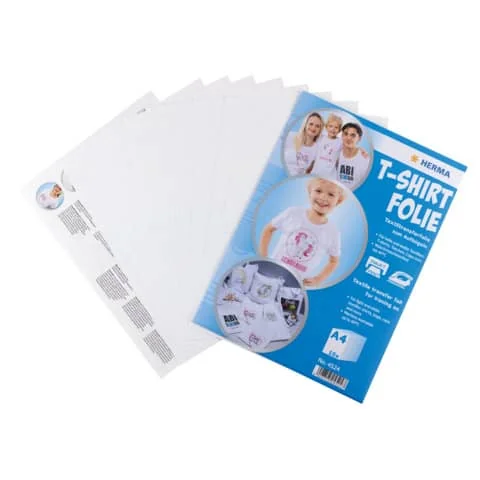 HERMA T-Shirt Transferfolie, DIN A4, helle Textilien, weiß (EAN: 4008705045247)