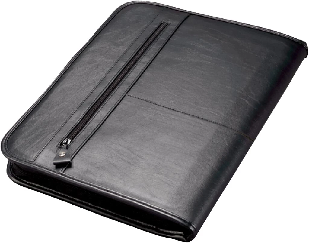 Alassio Ringbuchmappe "LIMONE", A4, Echt Leder, schwarz (EAN: 4021068300143)
