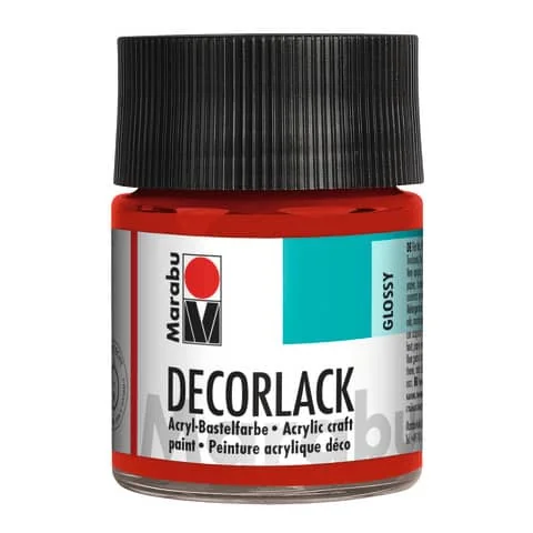 Marabu Acryllack "Decorlack", kirschrot, 50 ml, im Glas (EAN: 4007751097866)