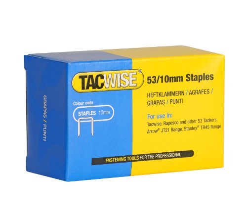 TACWISE Heftklammern 53/10 mm, verzinkt, 5.000 Stück (EAN: 5051439000135)