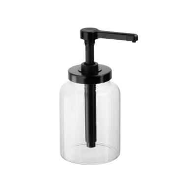APS Dosierspender DISPENSA, 1,7 Liter, transparent/schwarz (EAN: 4004133932906)