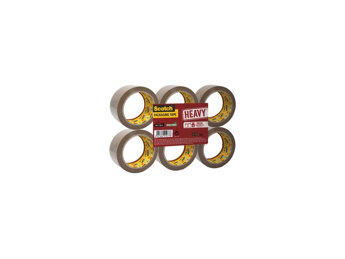 3M Scotch Verpackungsklebeband SECURE SEAL, 50mmx66m, braun (EAN: 8021684012778)