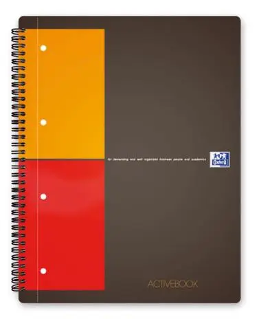 Oxford International Spiral-Notizbuch "ACTIVEBOOK", kariert (EAN: 3020120014111)