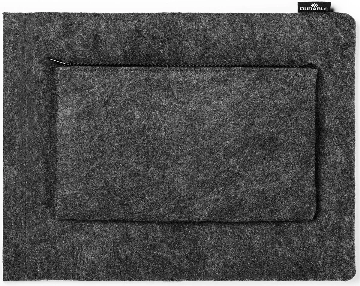 DURABLE Laptophülle MultiBag EFFECT, 13", PET-Filz, grau (EAN: 4005546741666)