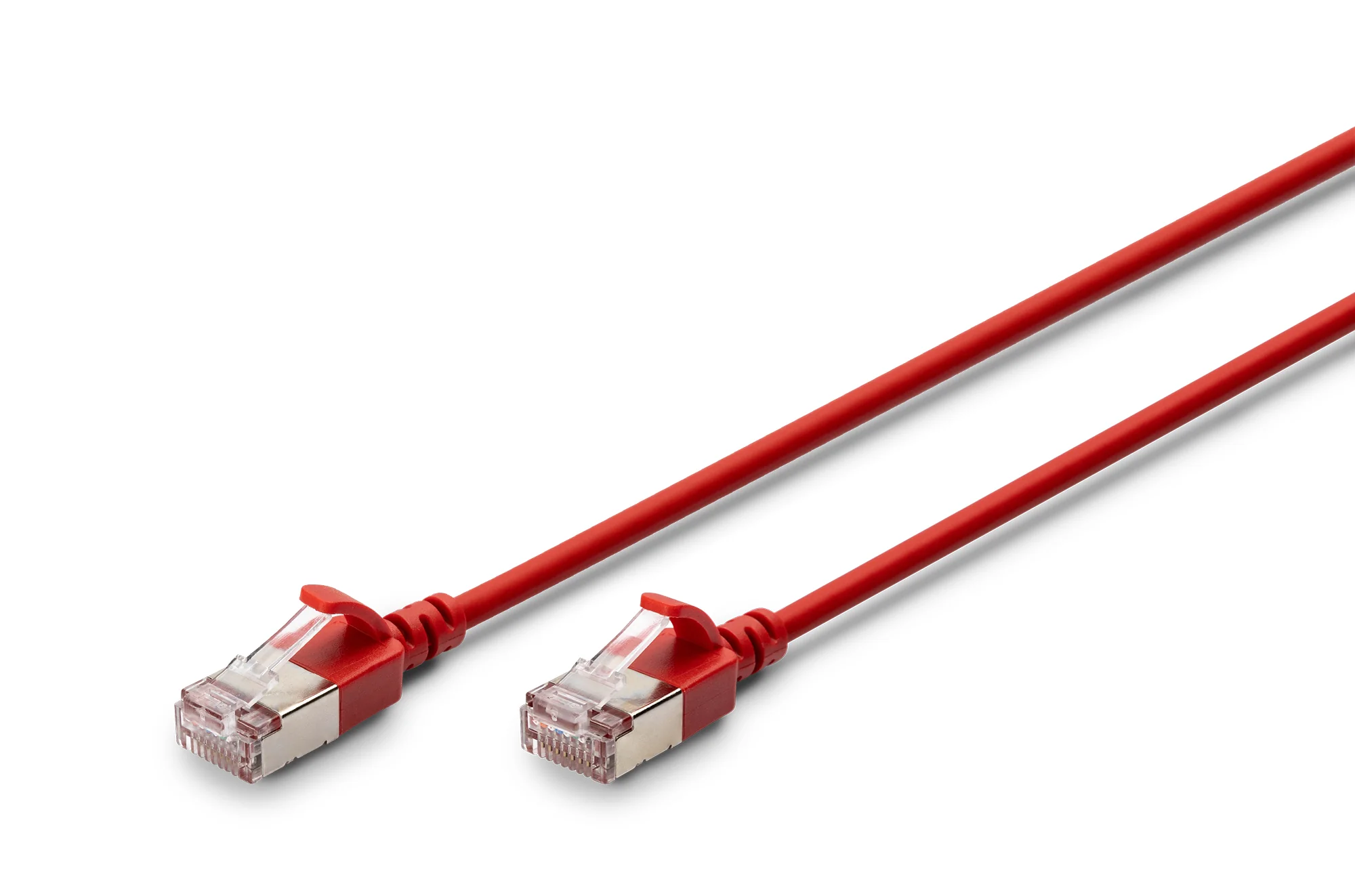 DIGITUS Slim Patchkabel, Kat. 6A, F/FTP, rot, 1,0 m (EAN: 4016032497899)