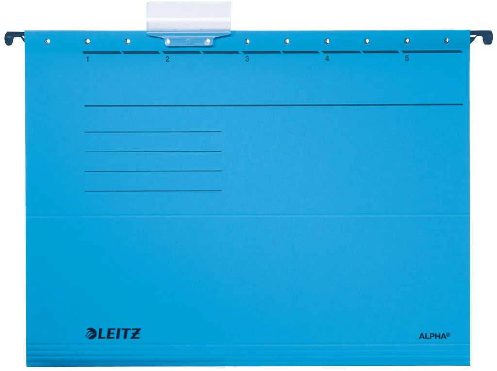 LEITZ ALPHA Hängemappe, A4, seitlich offen, blau (EAN: 4002432332083)